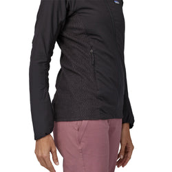 Patagonia Women's Nano-Air Light Hybrid Hoody in Black model side