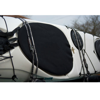 Seals Neoprene Kayak Cockpit Cover on a car roof rack
