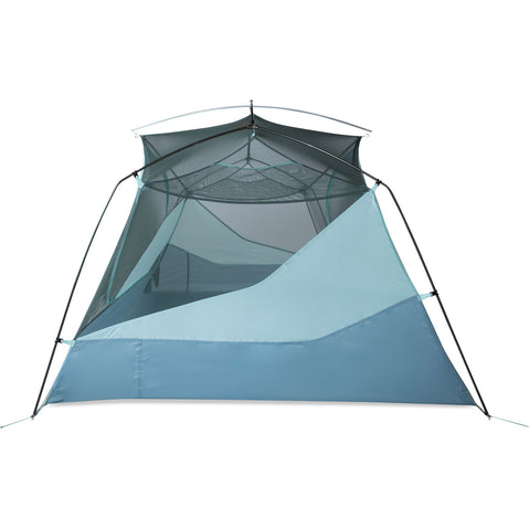 Nemo Equipment Aurora 2 Person Camping Tent With Footprint in Frost/Silt mesh side