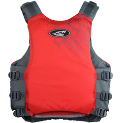 Stohlquist Men's Escape Kayak Lifejacket (PFD) red back view