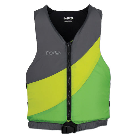 NRS Crew Universal Lifejacket (PFD) in Green/Gray front