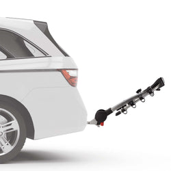 Yakima RidgeBack 4 Bike Hitch Rack installed on a car back