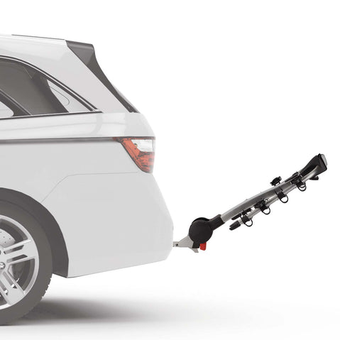 Yakima RidgeBack 4 Bike Hitch Rack installed on a car back