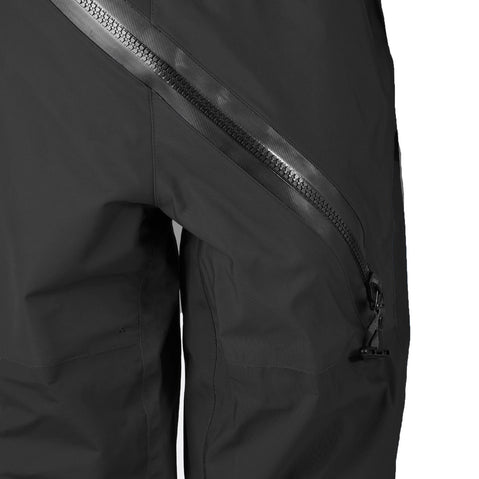 Level Six Women's Freya Black Out Dry Suit in Black relief zip