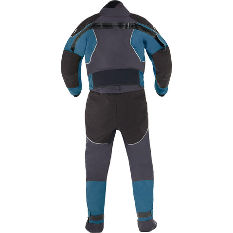 Level Six Emperor Dry Suit in Crater Blue rear