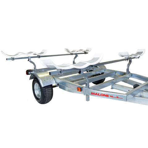 Malone Hobie Style Cradle Adapters with hobie cradles side