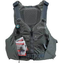 Astral V-Eight Fisher Lifejacket (PFD) in Pebble Gray pocket