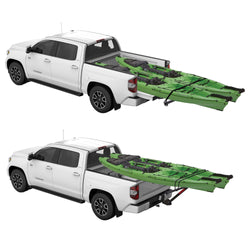 Yakima LongArm Receiver Mount Crossbar with kayaks loaded