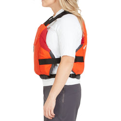 NRS Women's Siren Kayak Lifejacket (PFD) in Flare model side