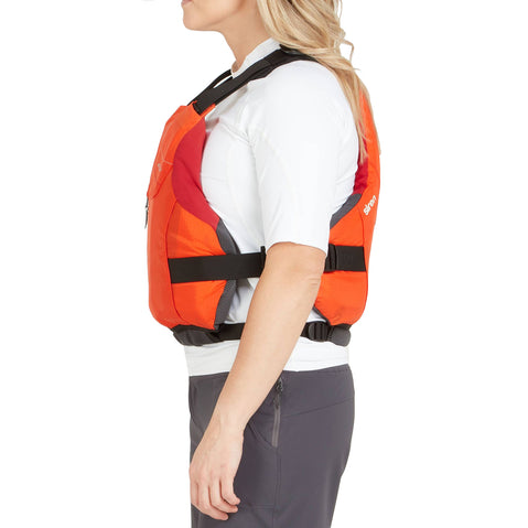 NRS Women's Siren Kayak Lifejacket (PFD) in Flare model side