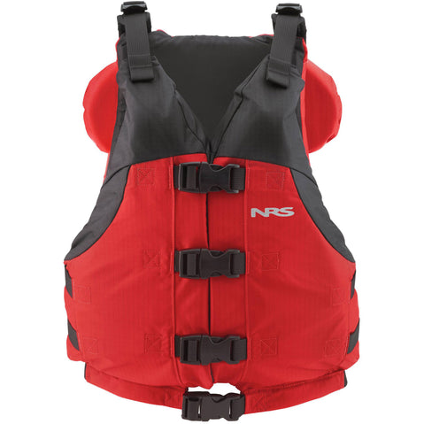NRS Big Water V Youth Rafting Lifejacket (PFD) in Red front