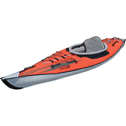 Advanced Elements AdvancedFrame Inflatable Kayak in Red/Grey angle