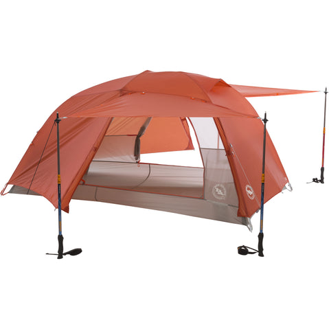 Big Agnes Copper Spur HV UL 2 Person Backpacking Tent (Closeout) in Orange awning