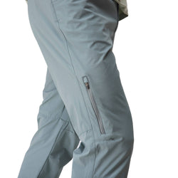 NRS Men's Streamside Pants in Stone model zipper