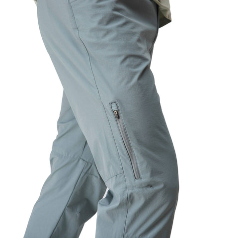 NRS Men's Streamside Pants in Stone model zipper