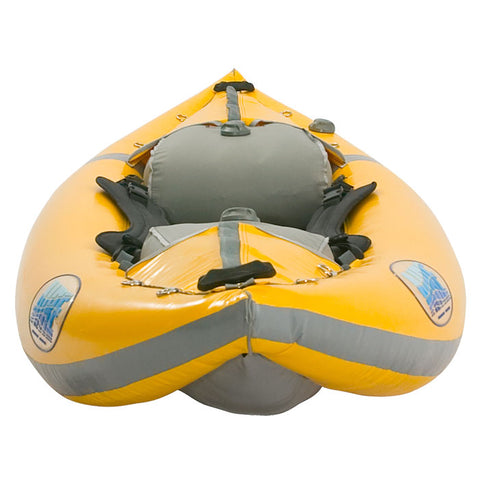 AIRE Force Inflatable Kayak in Yellow front