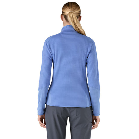 Patagonia Women's R1 Jacket in Abundant Blue on model back view