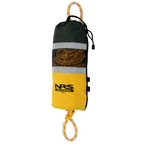 NRS Pro Rescue 3/8 Spectra Throw Rope in Yellow front