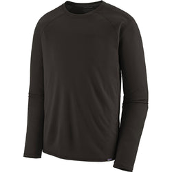 Patagonia Men's Capilene Mid Weight Crew Shirt in Black angle