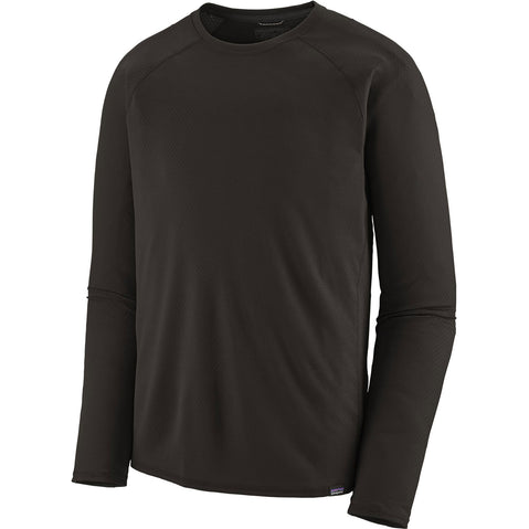 Patagonia Men's Capilene Mid Weight Crew Shirt in Black angle