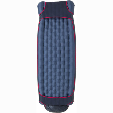 Big Agnes Women's Daisy Mae 15 Degree Down Sleeping Bag in Aqua/Navy pad regular