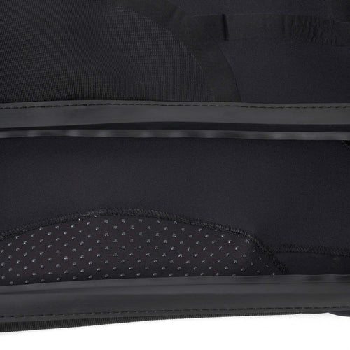 Level Six King Rubber Rand Whitewater Kayak Spray Skirt in Black material