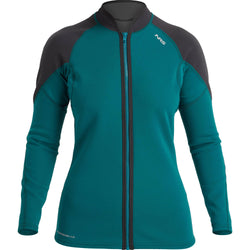 NRS Women's HydroSkin 0.5 Jacket in Harbor/Graphite front