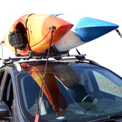 Malone FoldAway-5 MultiRack Watersports Carrier with kayak loaded front