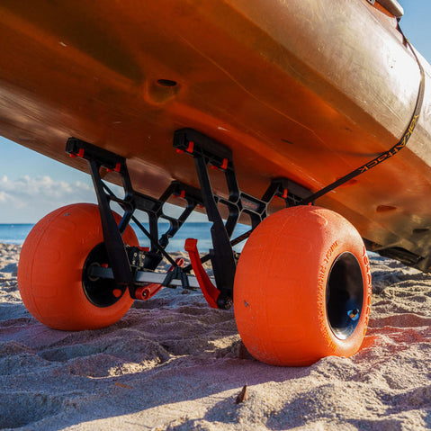 TowNStow Bunkster Kayak Cart with Sand Tires lifestyle