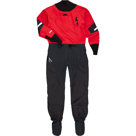 NRS Women's Foray Dry Suit in Red front
