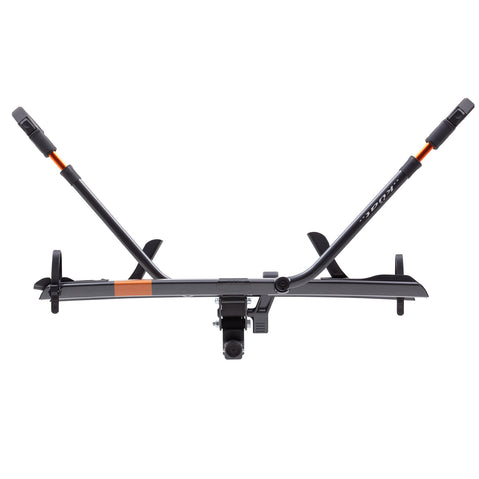 Kuat Sherpa 2.0 2 Bike Hitch Rack Gray Metallic front view arms up