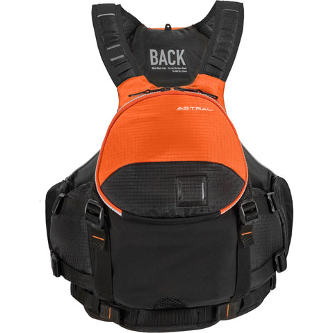 Astral Bowen Lifejacket (PFD) in Fire Orange front