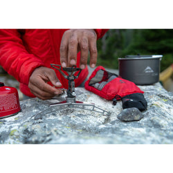 MSR LowDown Remote Stove Adapter lifestyle
