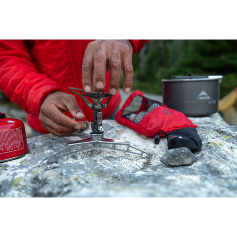 MSR LowDown Remote Stove Adapter lifestyle
