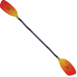 Werner Player Fiberglass Bent Shaft Whitewater Kayak Paddle in Gradient Blaze angle