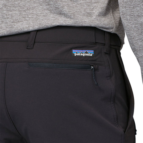 Patagonia Men's Point Peak Trail Pants in Black model zip