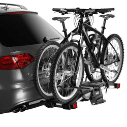 Thule EasyFold XT 2 Bike Hitch Rack with two bikes loaded