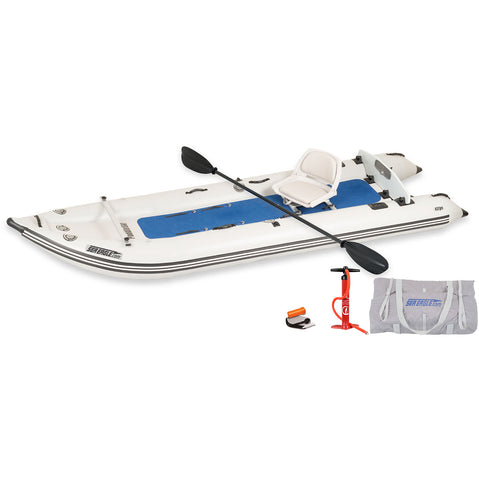 Sea Eagle PaddleSki 437ps Inflatable Kayak Solo Start Up Package angle