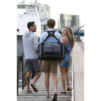 IceMule Traveler Cooler in Snow Grey lifestyle