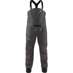 NRS Sidewinder Dry Bibs in Dark Shadow front