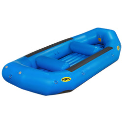 NRS Otter 142 Self-Bailing Raft in Blue angle