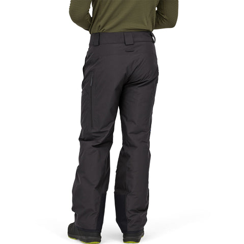 Patagonia Men's Insulated Powder Town Pants in Black model view angle