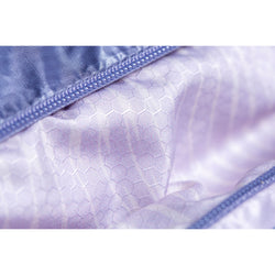 Nemo Equipment Women's Disco 30-Degree Endless Promise Down Sleeping Bag in Blue Granite interior pattern