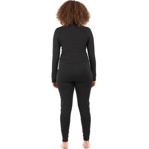 Level Six Women's Vesta Dry Suit Liner in Black model back view