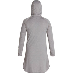 NRS Women's Silkweight Hoodie Dress in Sharkskin back
