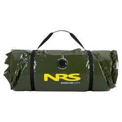 NRS Snooze Lite Sleeping Pad green 4 inch rolled front view