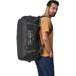 Patagonia Black Hole Duffel 70L in Unity Fitz/Ink Black model side