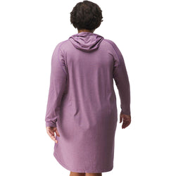 NRS Women's Silkweight Hoodie Dress orchid model 2 back