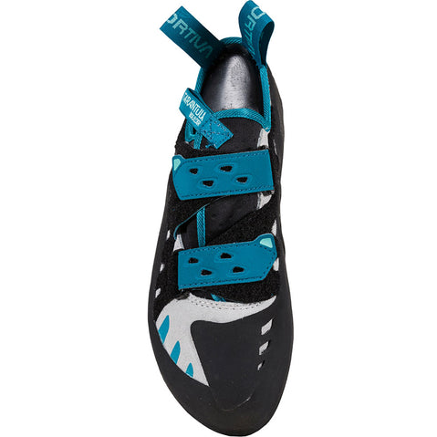 La Sportiva Women's Tarantula Boulder Rock Climbing Shoes in Ice/Crystal top view