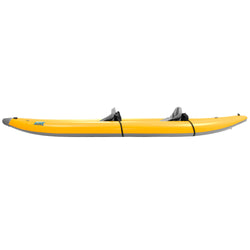 AIRE Super Lynx Inflatable Kayak in Yellow side view